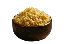 A bowl of white potato cubes