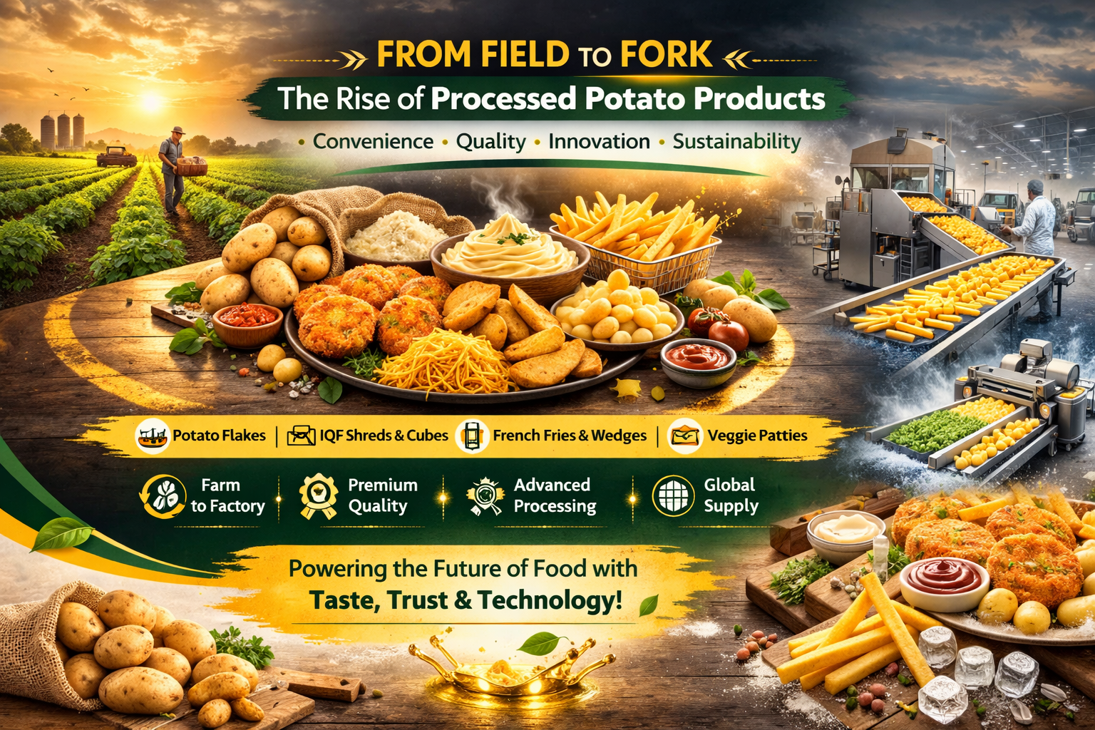 From Field to Fork: The Rise of Processed Potato Products — A Goodrich Cereals Perspective